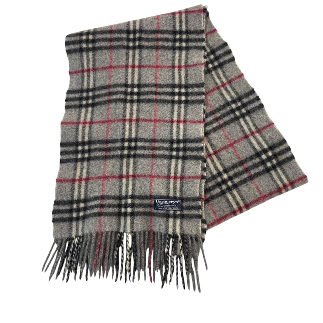 정품 버버리 노바체크 그레이 머플러 상품이미지2