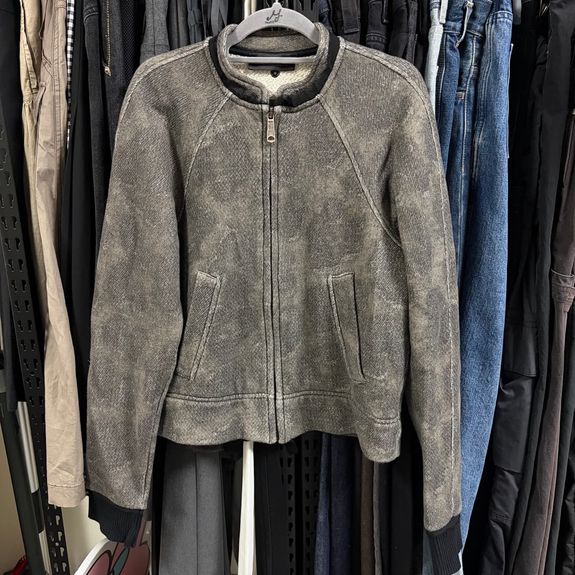 디젤 빈티지 워시드 데미지 집업 상품이미지2