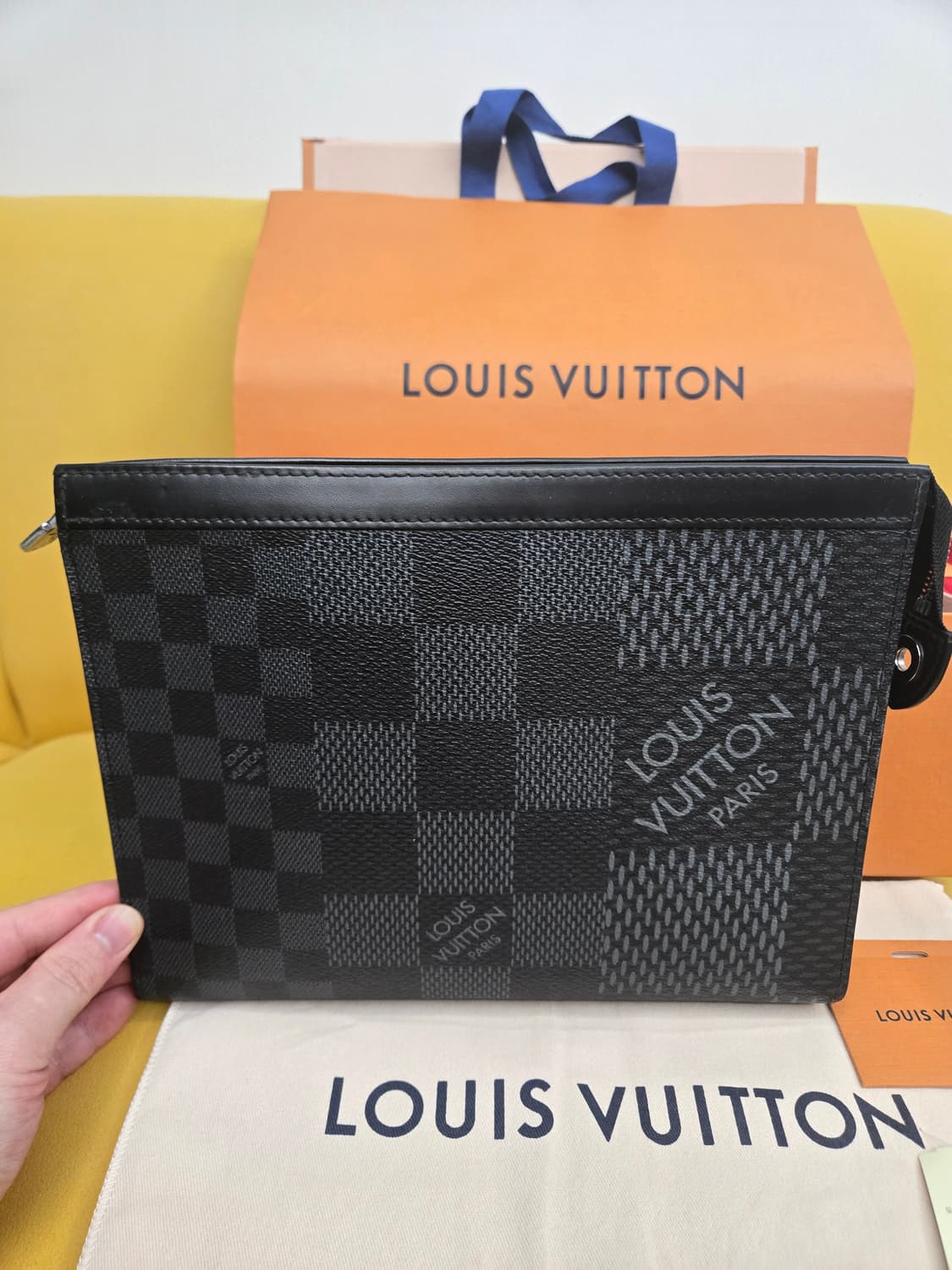 루이비통 포쉐트 보야주 다미에 그라피트 클러치입 상품이미지3