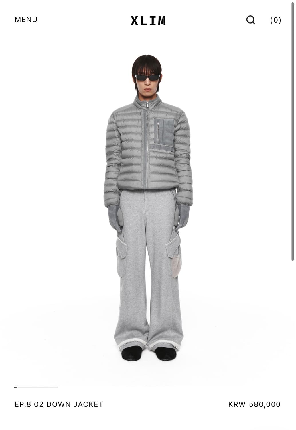 [m] xlim 엑슬림 ep8 02 다운 자켓 그레이 상품이미지1