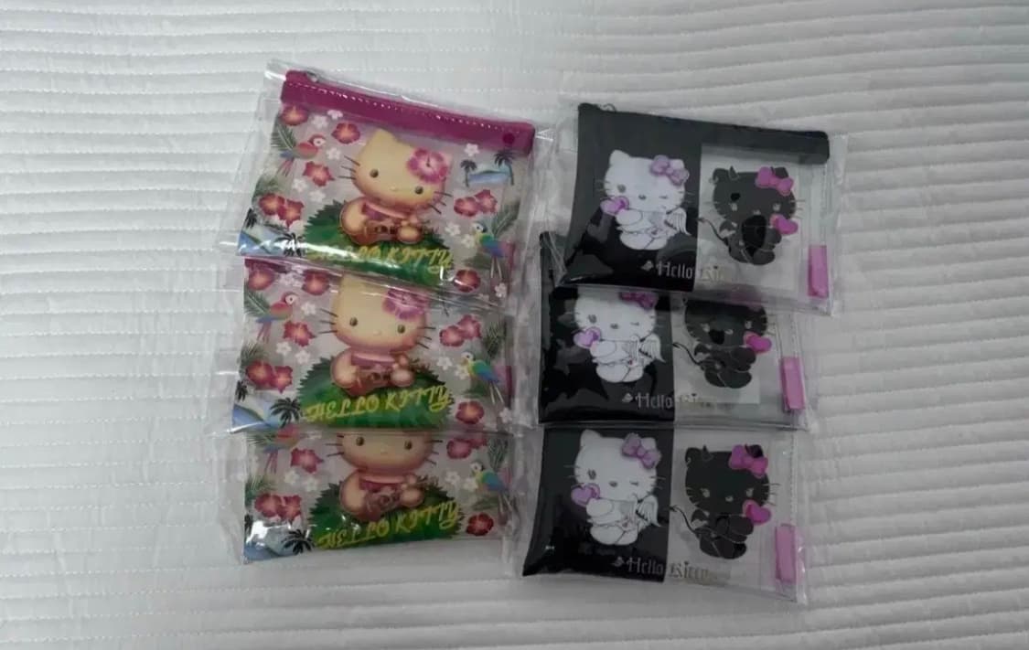 키티팝업 하와이안, 악마천사, 태닝키티 파우치 상품이미지1