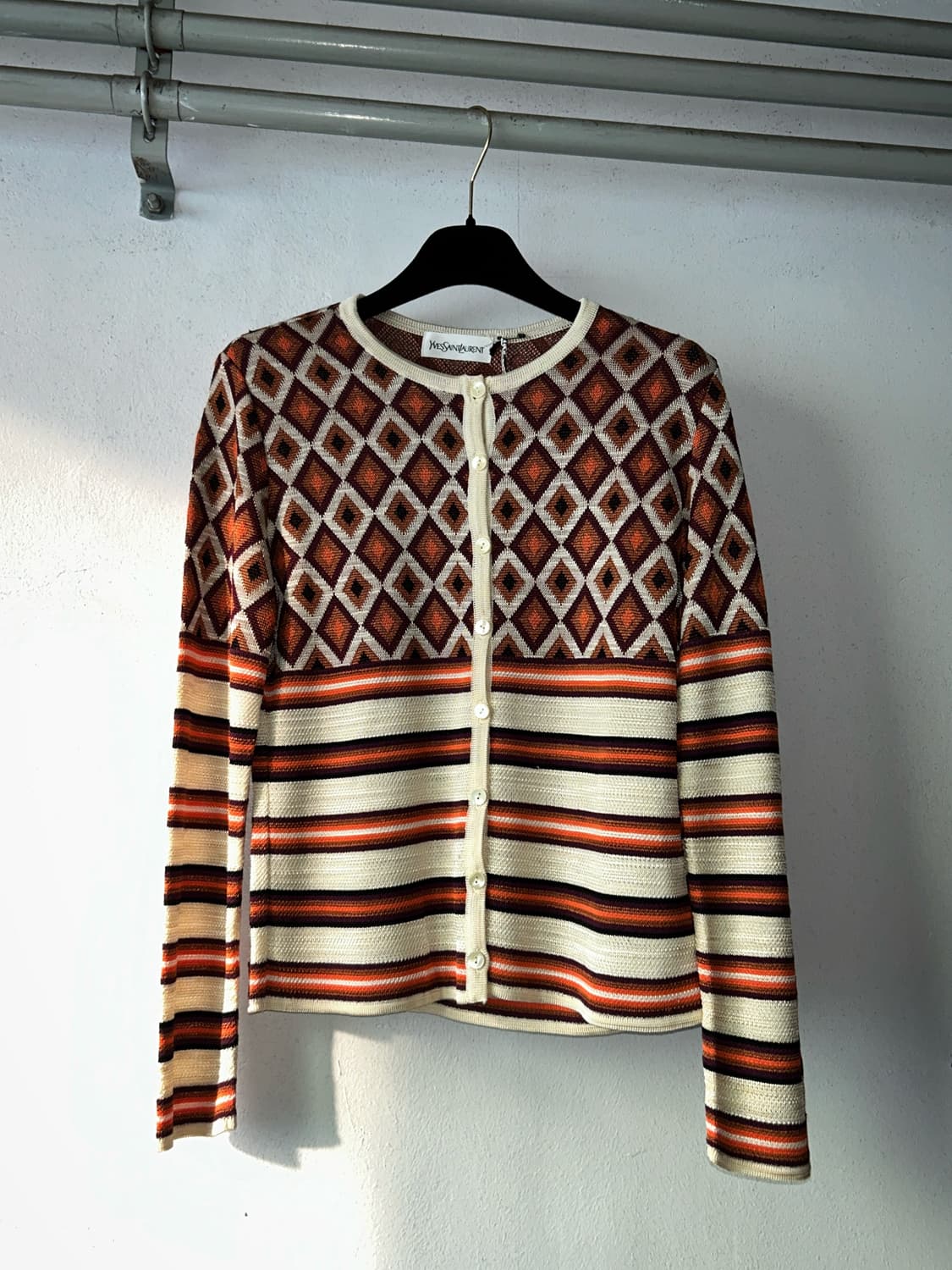 YSL  pattern knit cardigan 상품이미지1