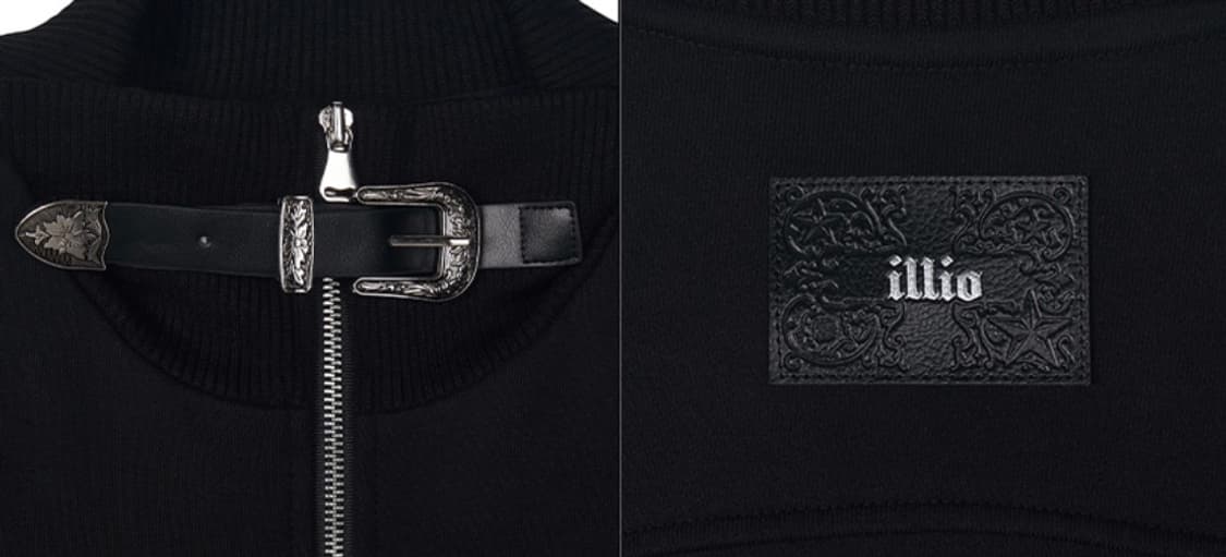 일리오 black highneck jersey blouson 하이넥블루종 상품이미지7