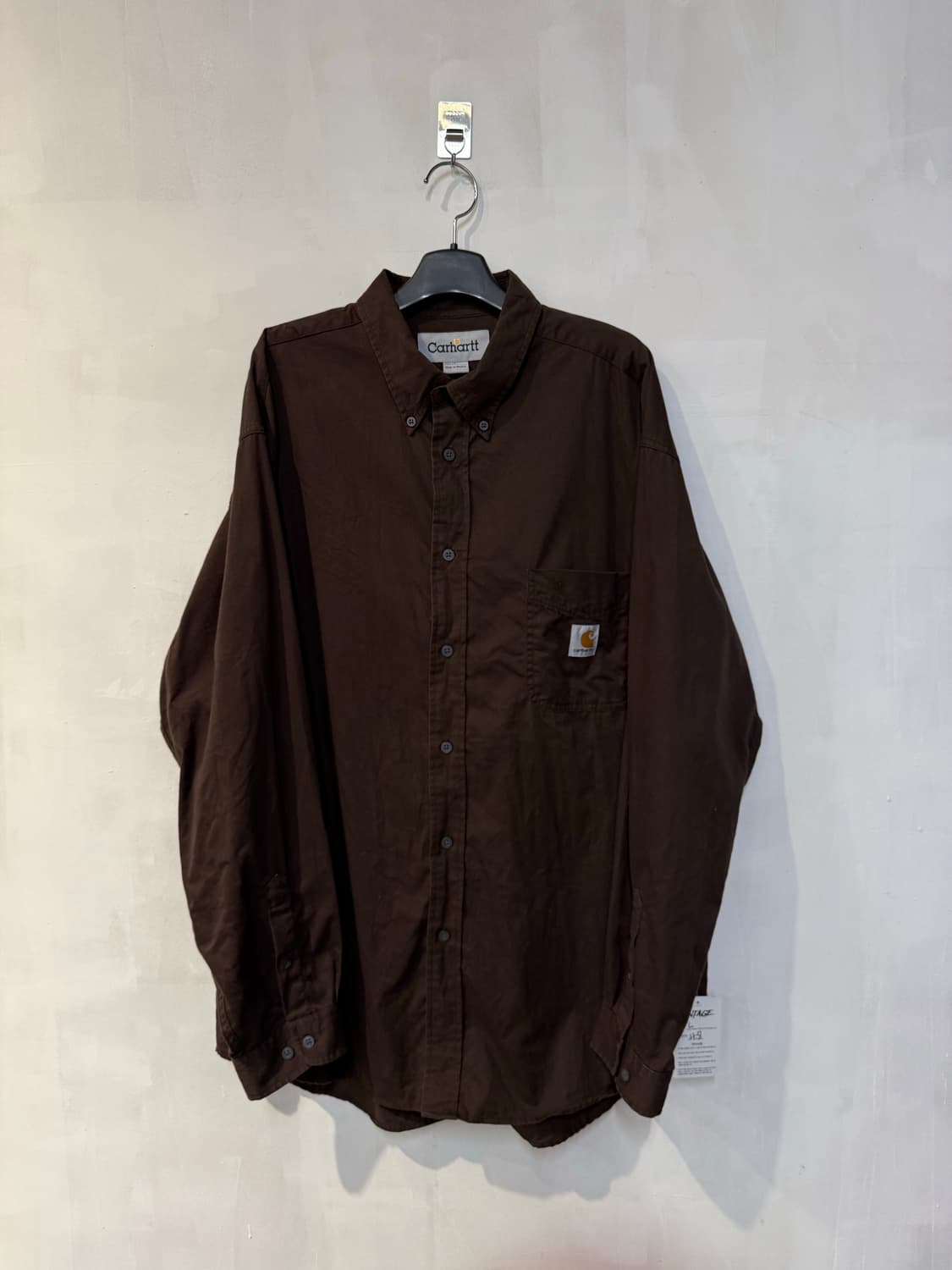 칼하트 브라운 긴팔셔츠 상품이미지1