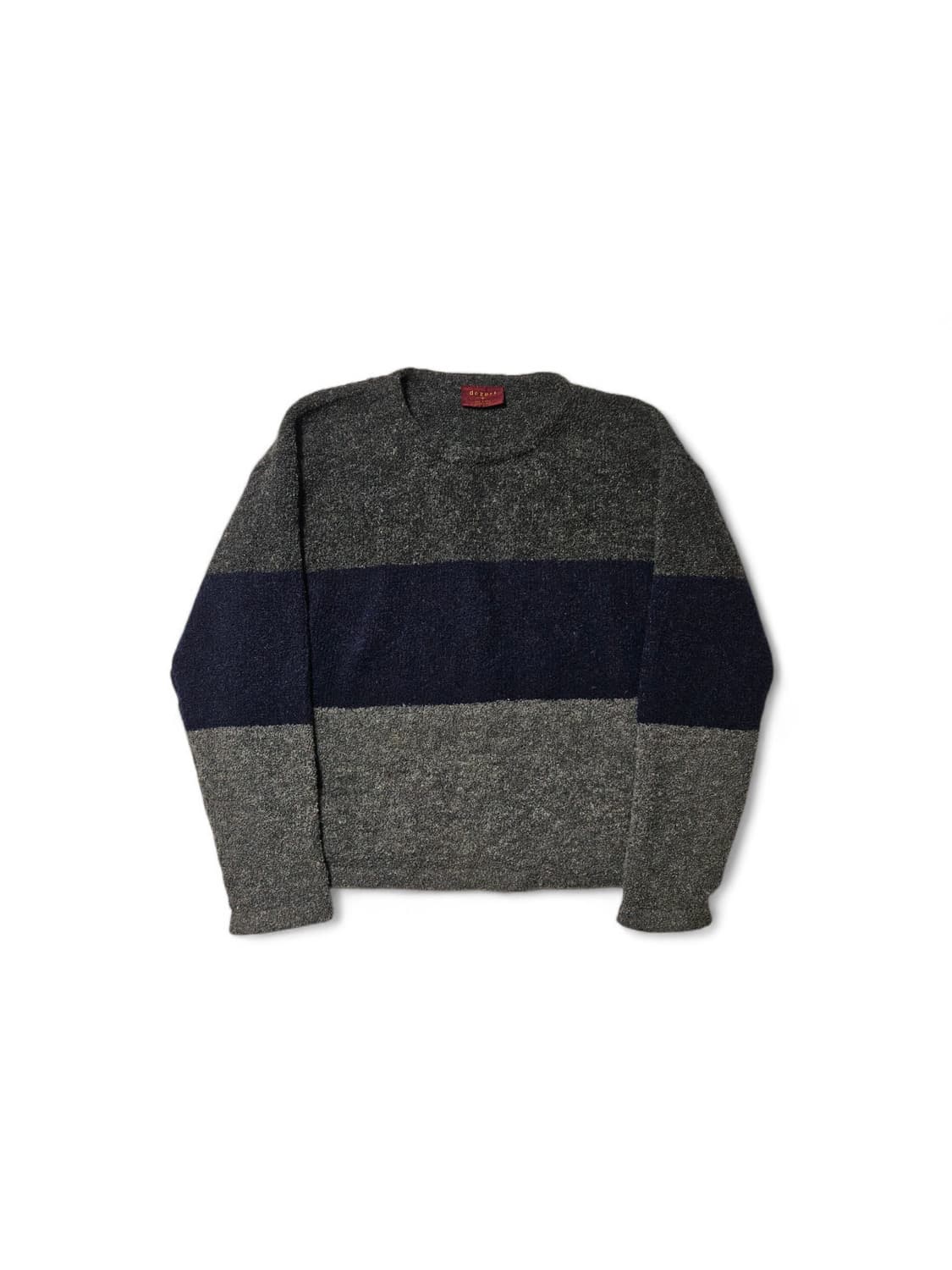 데저트+ 스트라이프 패턴 부클 니트 Dezert+ 데쟈토 상품이미지1