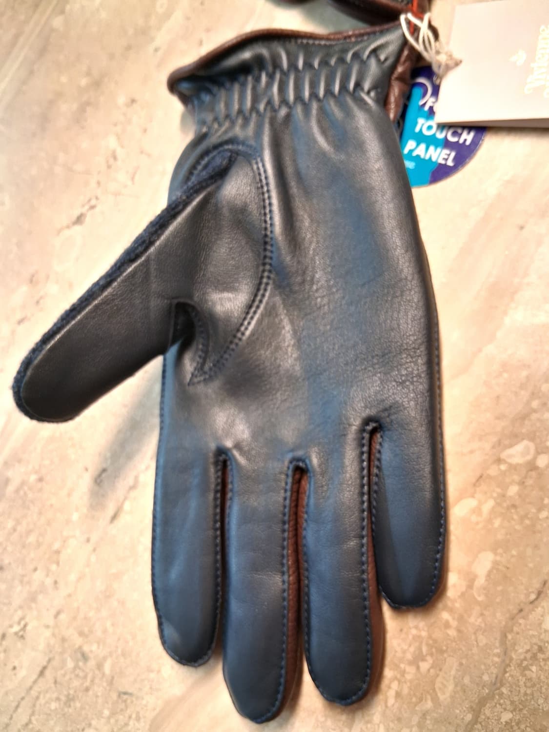 비비안웨스트우드 남성용 가죽 콤비 장갑 24cm (새상품) 상품이미지6