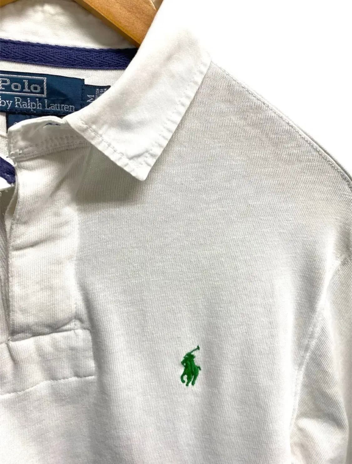 폴로 랄프로렌 화이트 럭비셔츠 M-L 상품이미지4