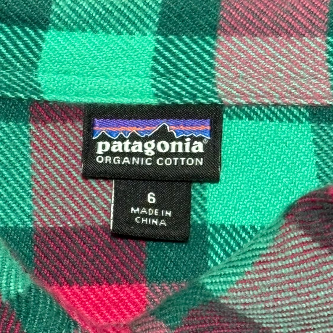 Patagonia 여성 민트 핑크 체크셔츠 상품이미지3