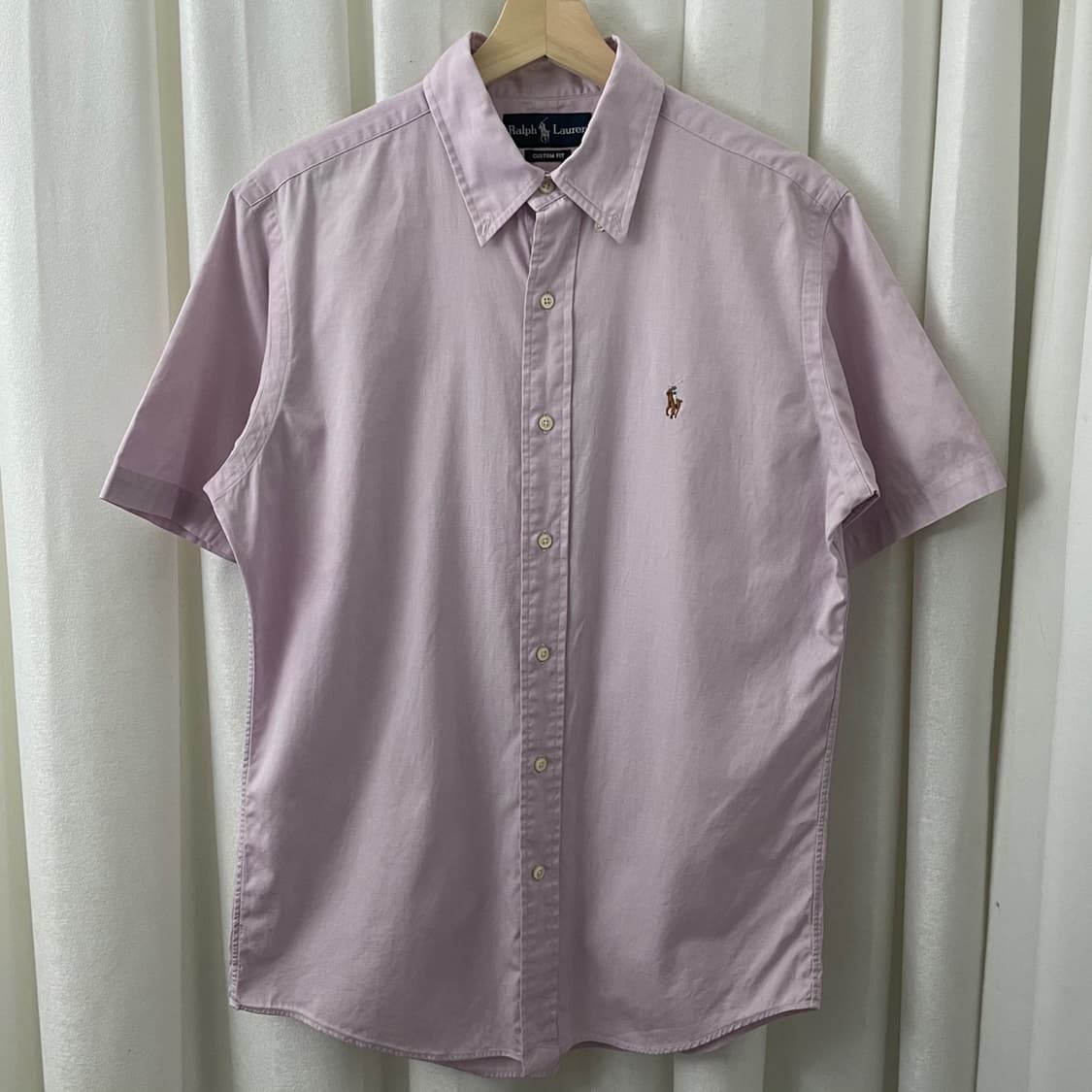 폴로 연보라 옥스포드 포니 반팔셔츠 상품이미지2