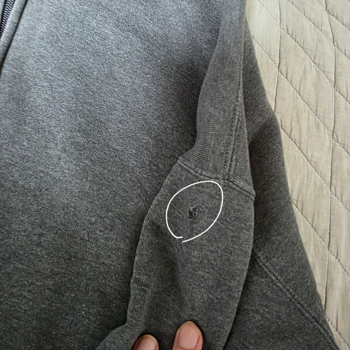 [XL]90s 빈티지 러셀 애슬레틱 후드집업 다크그레이 ver.더티페이드 상품이미지3