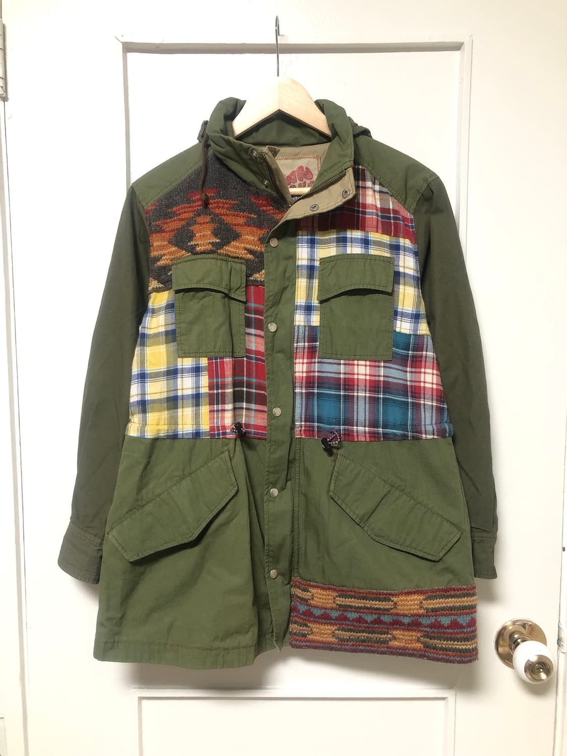 히피 패치워크 야상 상품이미지1