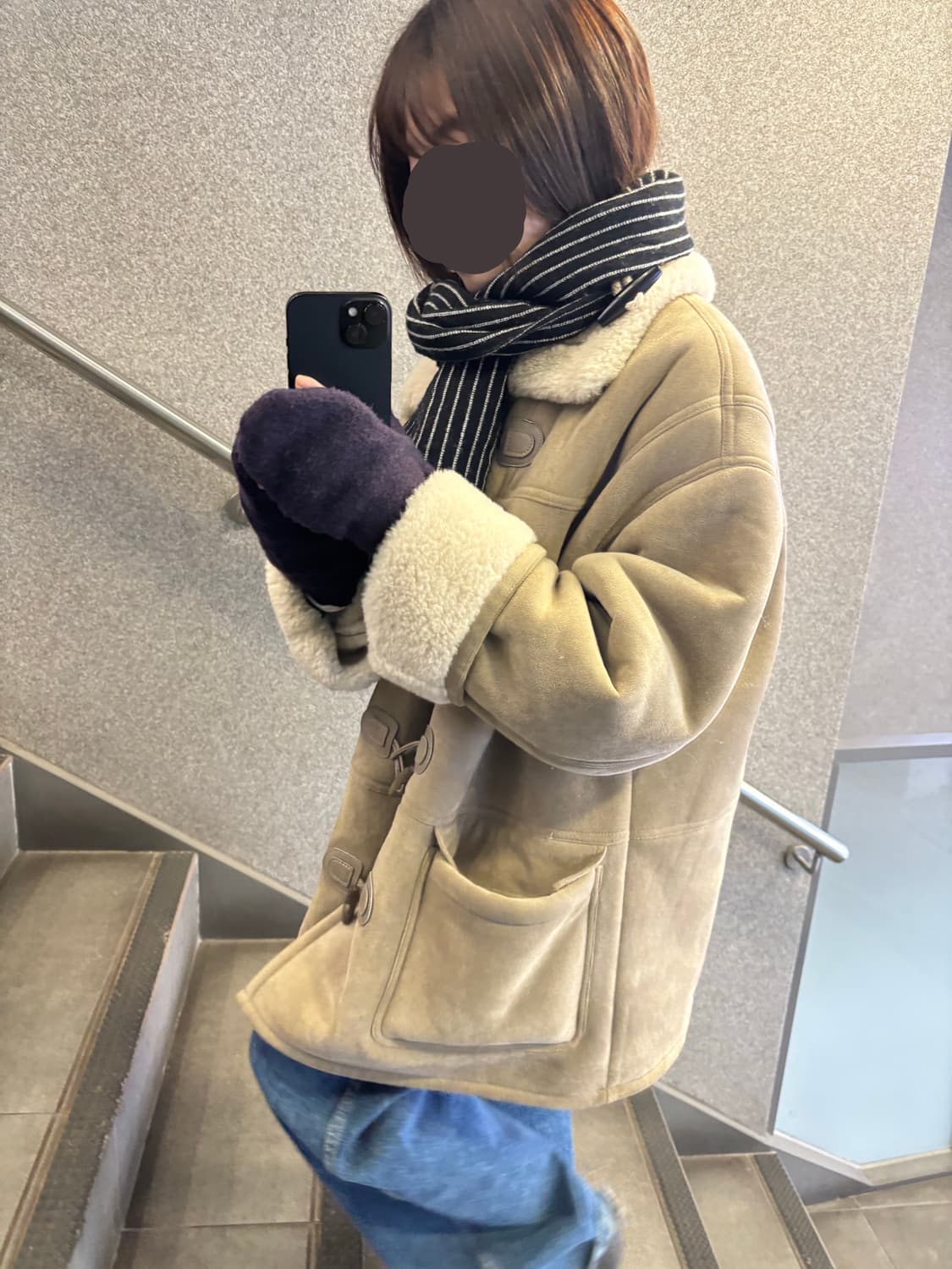 릿킴 SHEARLING TOGGLE COAT 베이지 상품이미지1