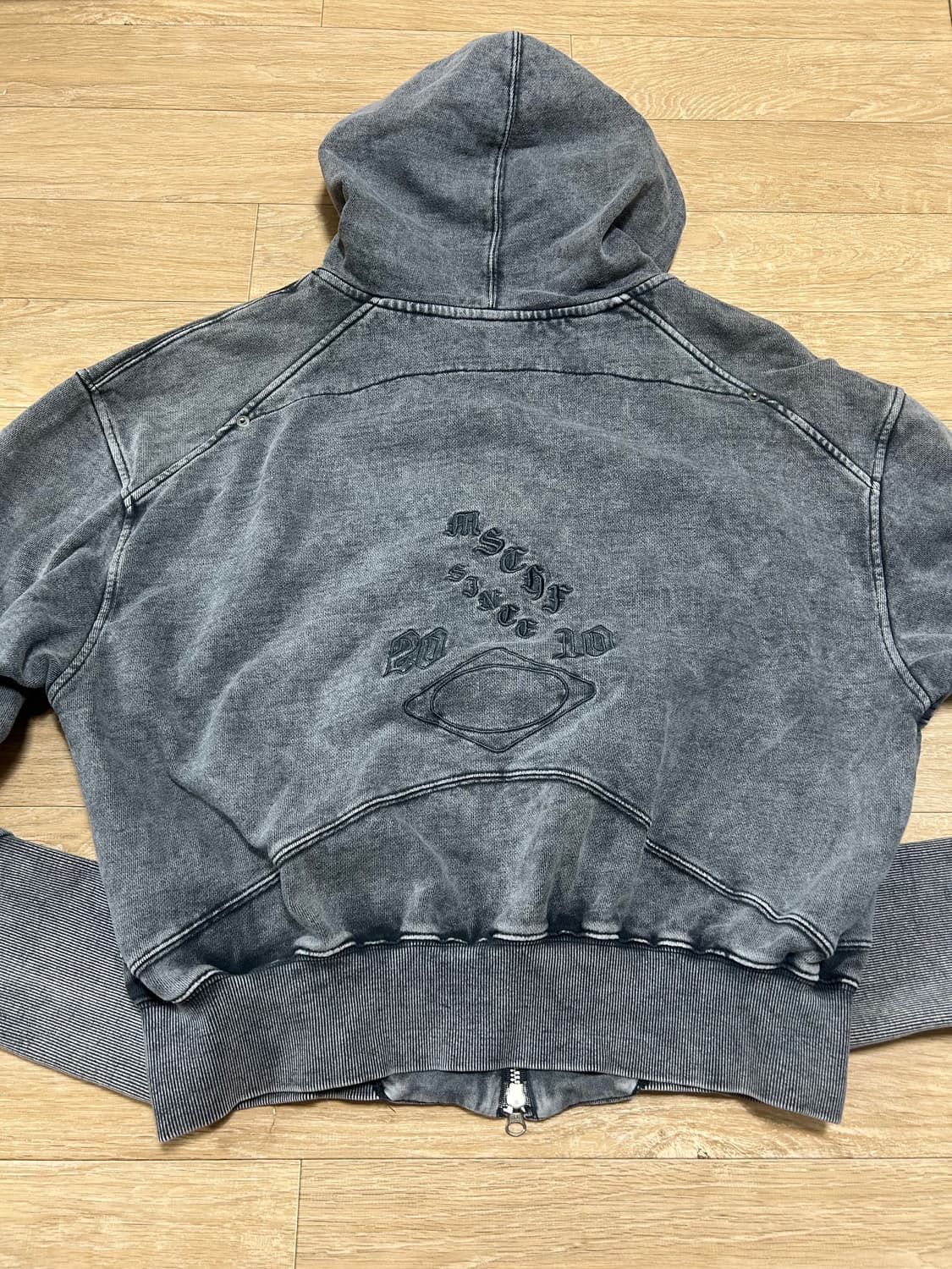 미스치프 BALLOON HOODIE_WASHED CHARCOAL 상품이미지5