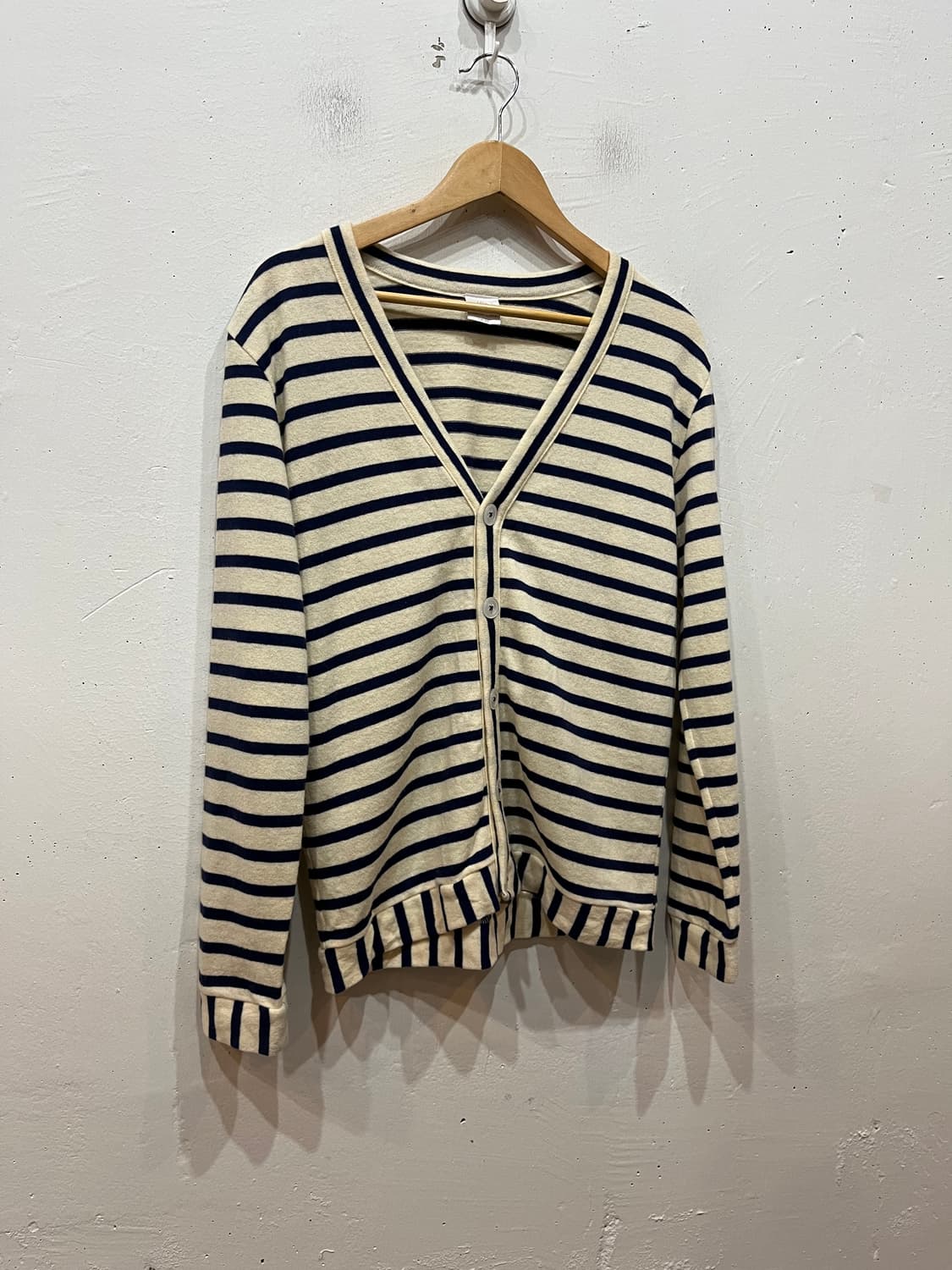 LOLO 스트라이프 울 가디건 Made in JAPAN  상품이미지1