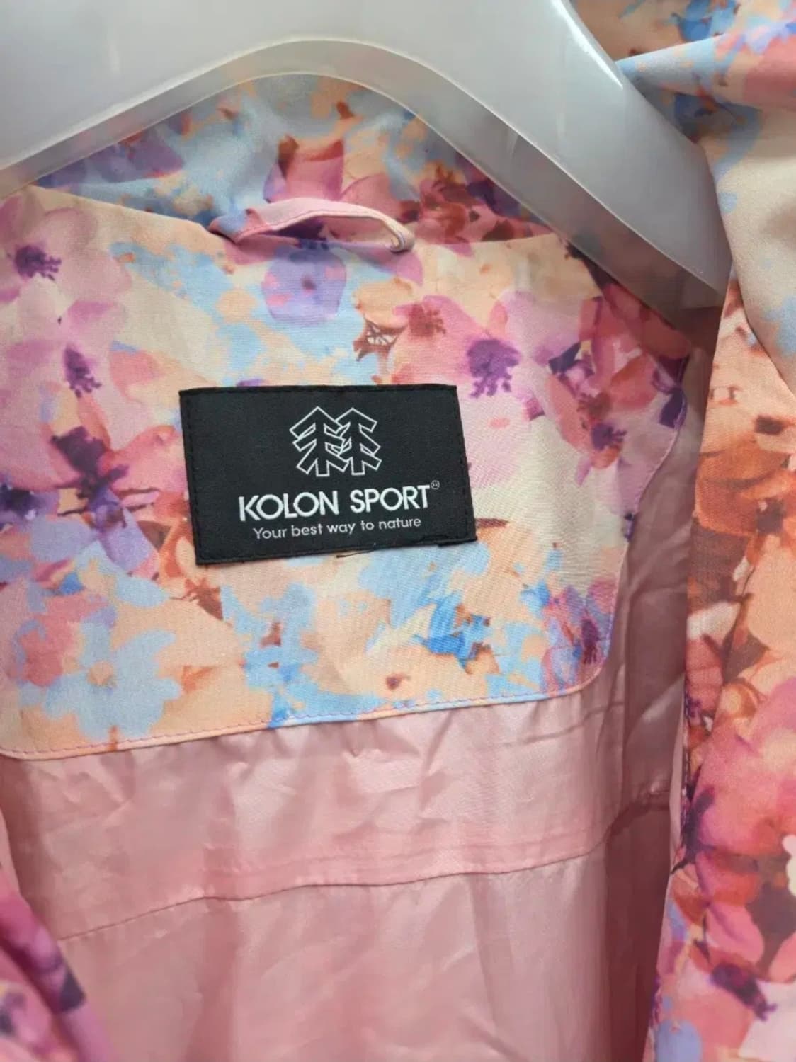 여성 90 코오롱 플라워 바람막이 자켓 상품이미지6