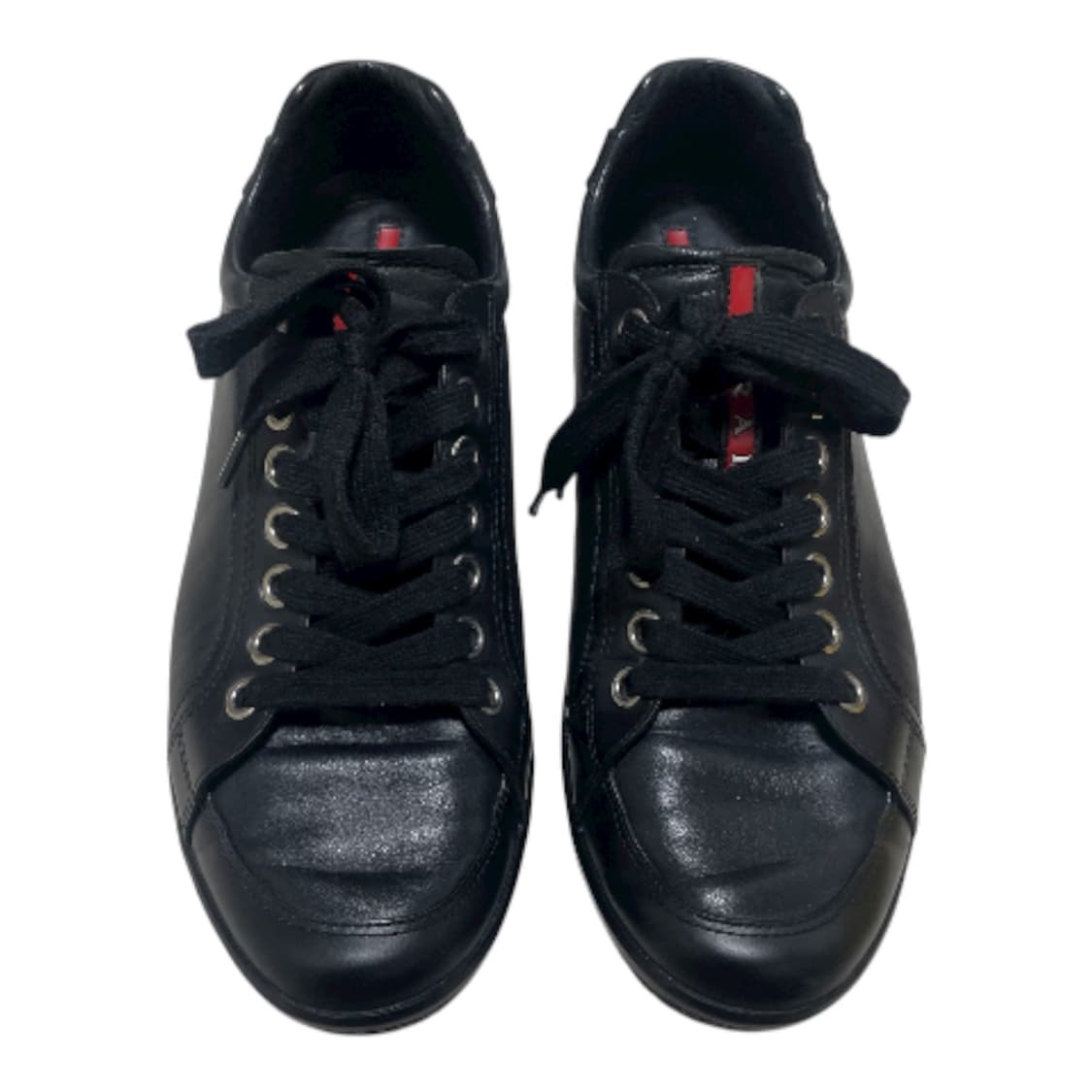 [43] 프라다 스포츠 블랙 레더 레이스업 스니커즈 상품이미지4
