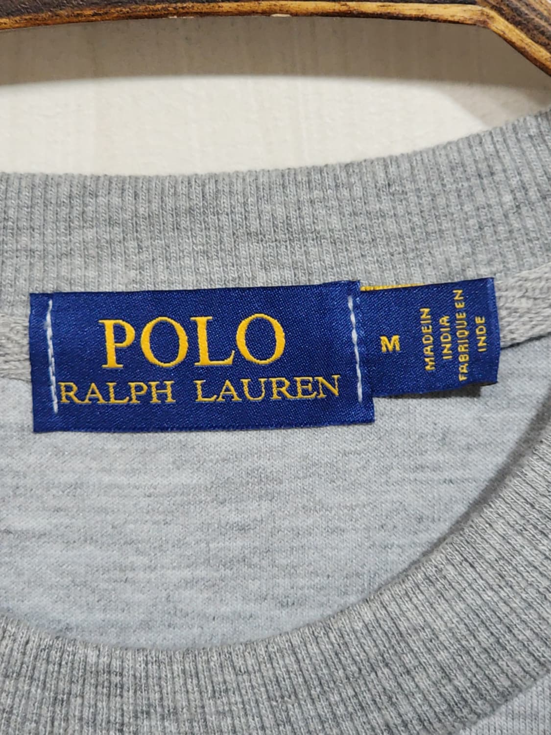 (M) 랄프로렌 폴로 맨투맨 그레이 로고 스웨트 티셔츠  상품이미지3