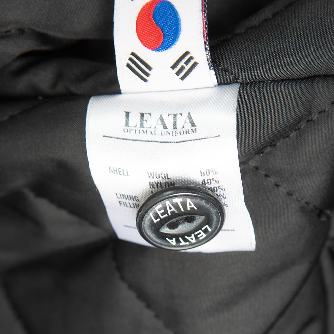 [95] LEATA 리타 울 레더 메카닉 자켓 체인스티치  상품이미지9