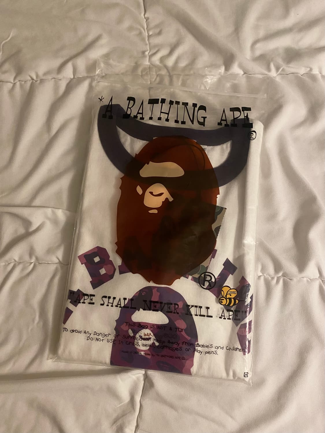 Bape 베이프 반팔 링거티(택 달린 새상품) 상품이미지8