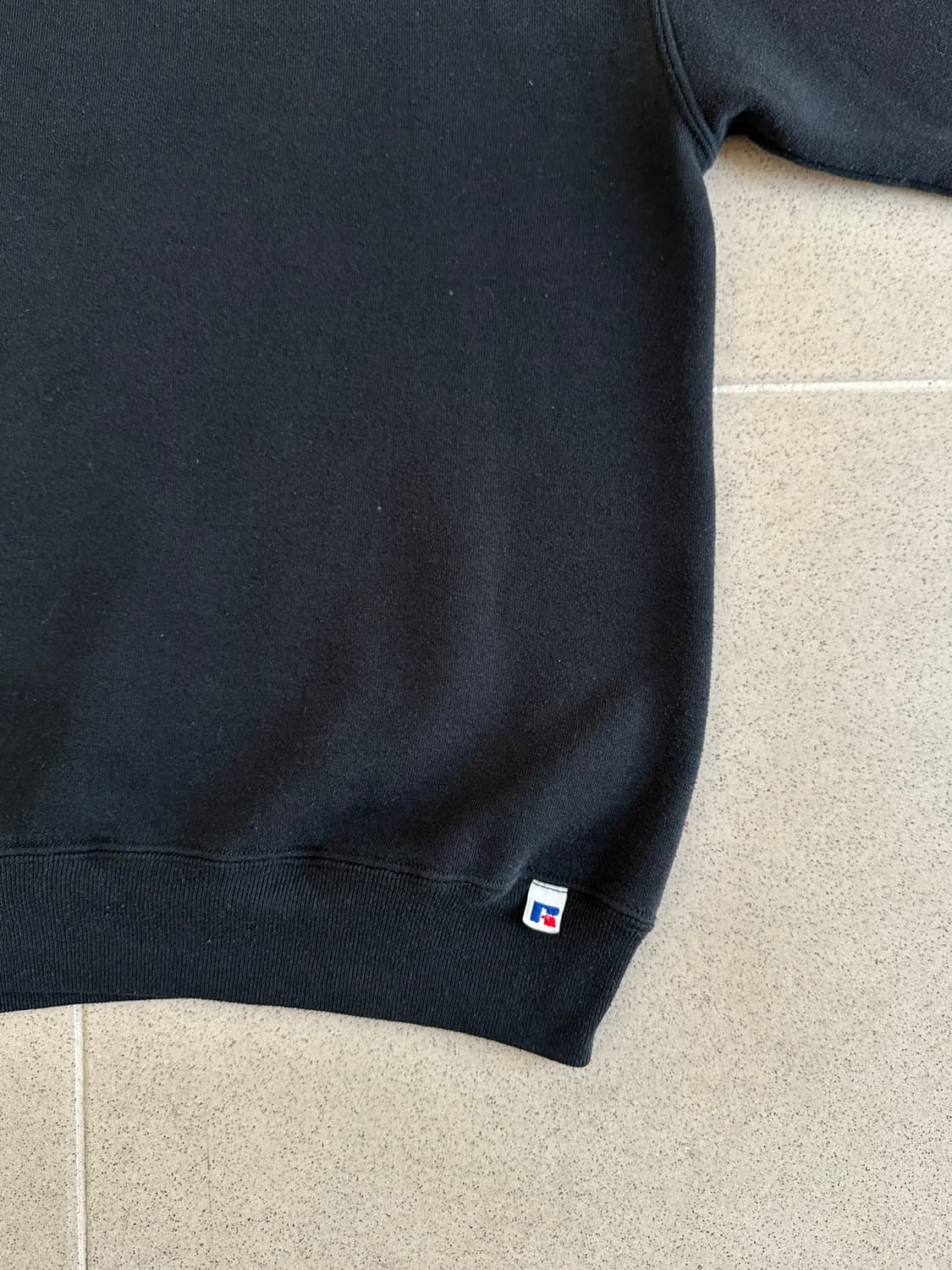 90s 빈티지 러셀 스웻셔츠 블랙 L USA 상품이미지3