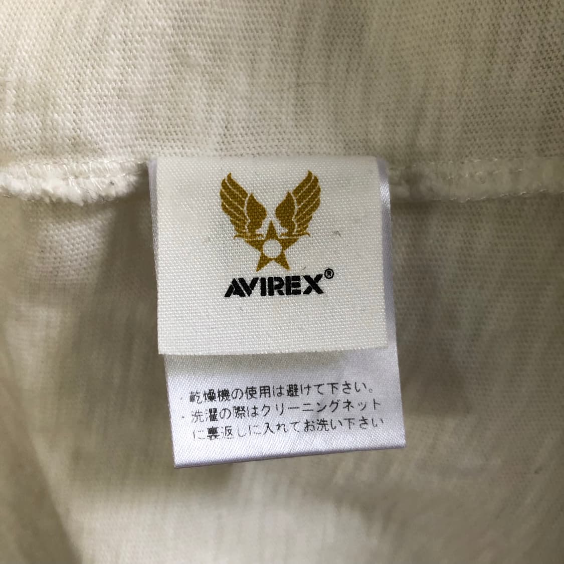 avirex 아이보리 긴팔 티셔츠 상품이미지5