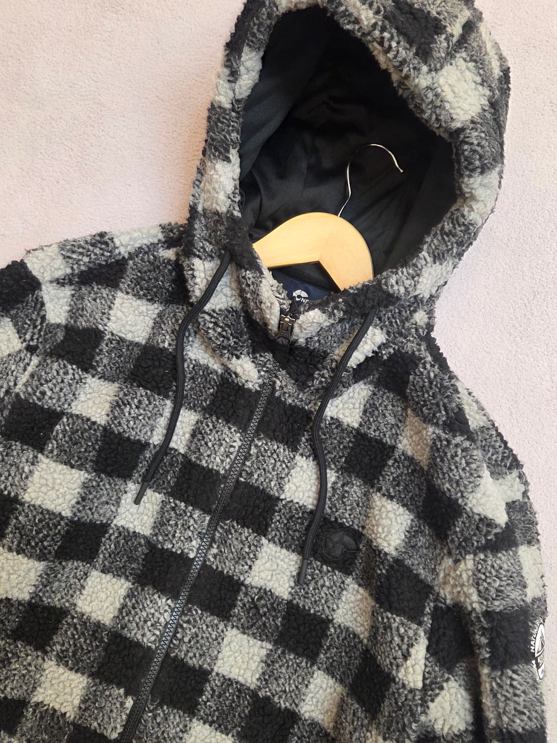 (100) 네파 체크 후드 후리스자켓 남
 상품이미지2