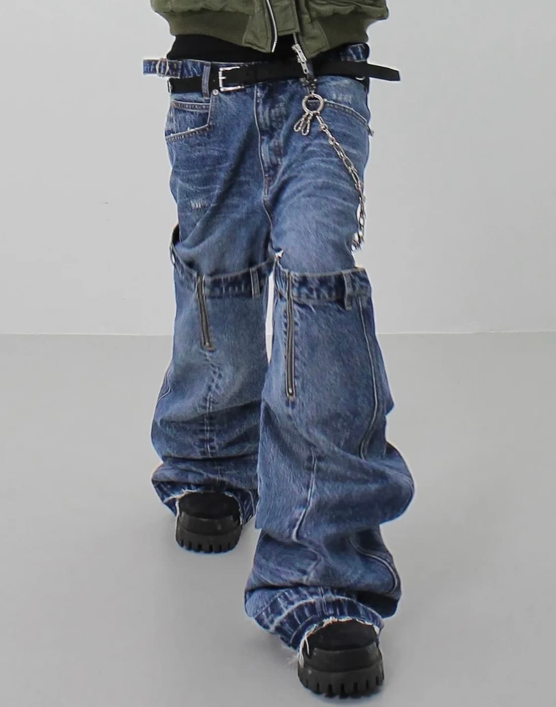 트리플 오비 플레어 데님 팬츠 L 상품이미지1