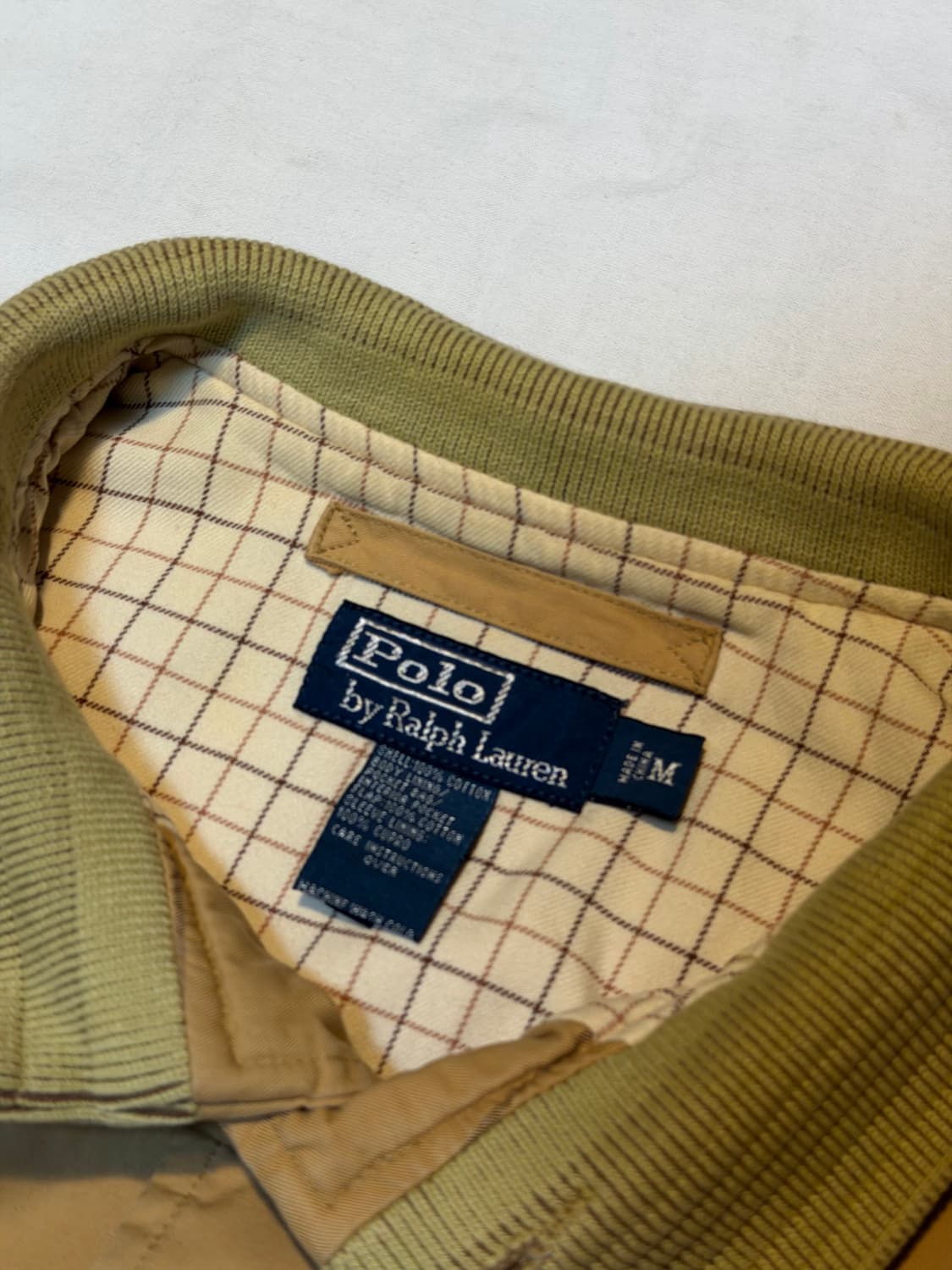 90s 폴로 랄프로렌 A-2 스윙탑 봄버자켓 베이지 상품이미지3