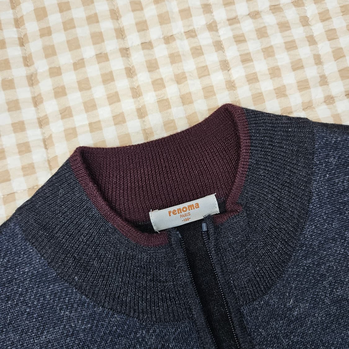 레노마 얇은 니트 가디건 남자100 상품이미지2