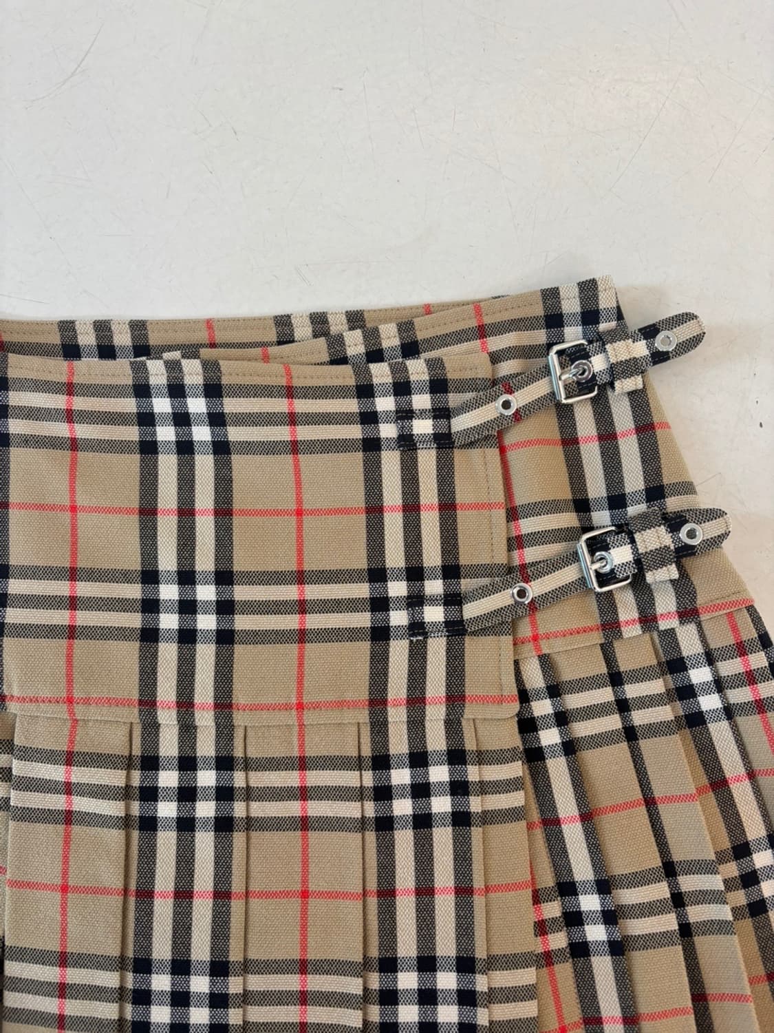 Vintage Burberry Wool Wrap Skirt 상품이미지4
