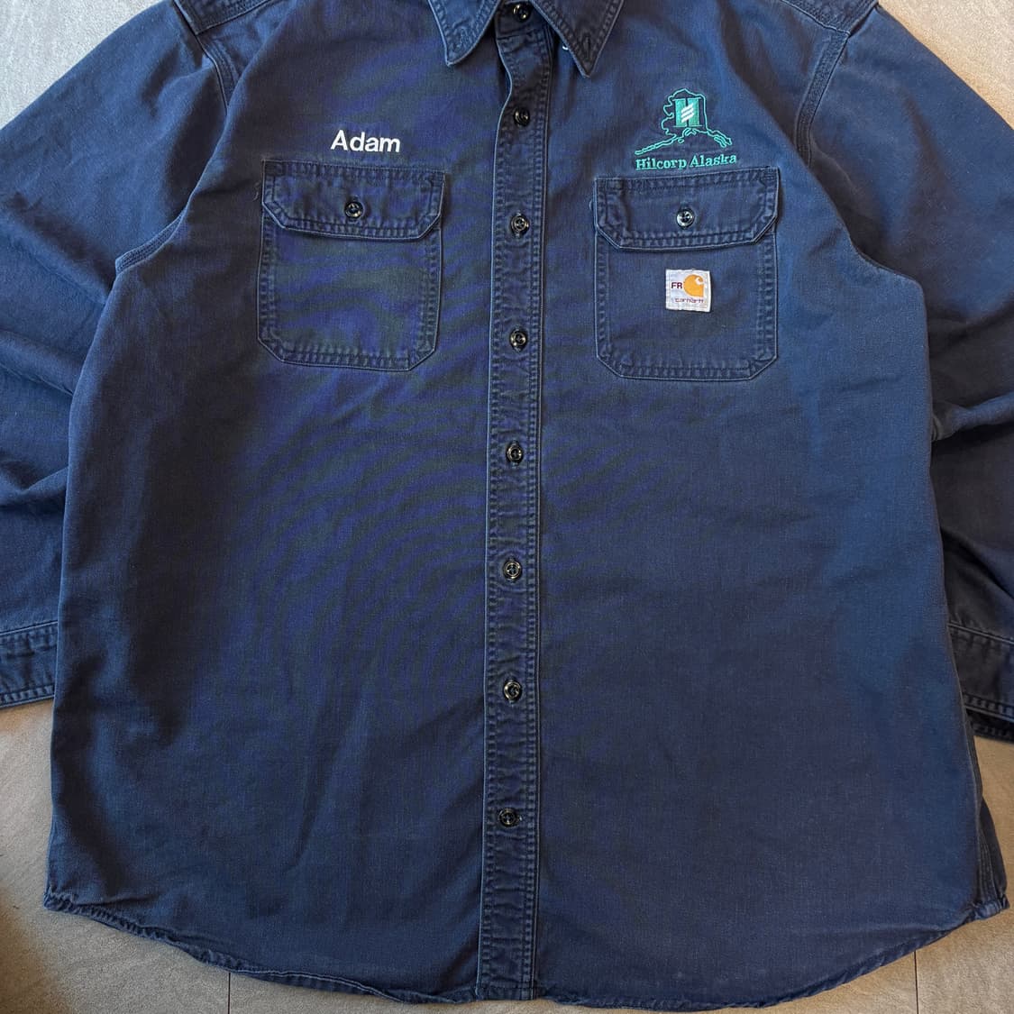 칼하트 FR 오리지널 네이비 긴팔 셔츠 상품이미지4