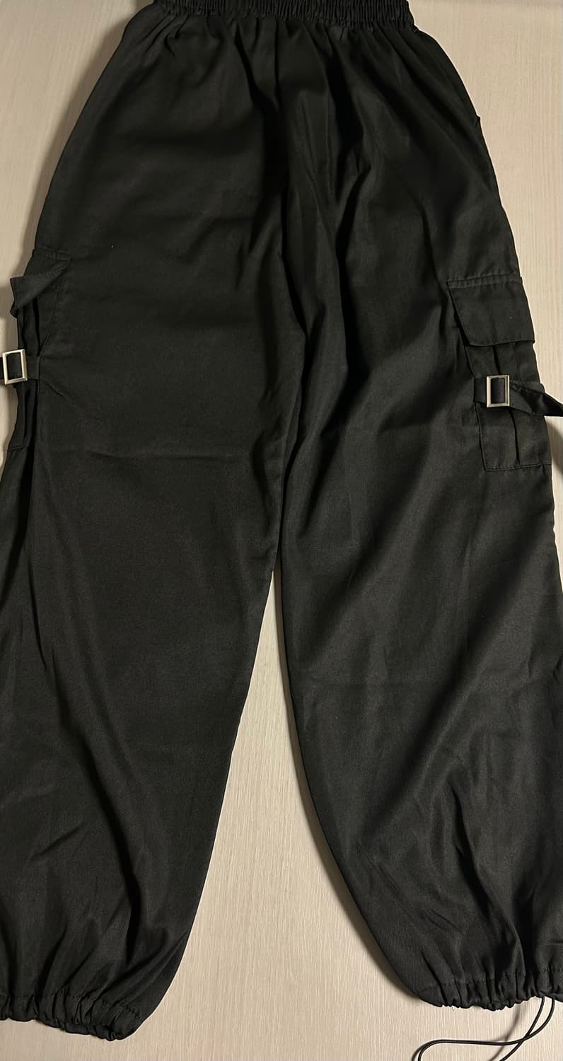 (새상품) 블랙 카고 팬츠 상품이미지4