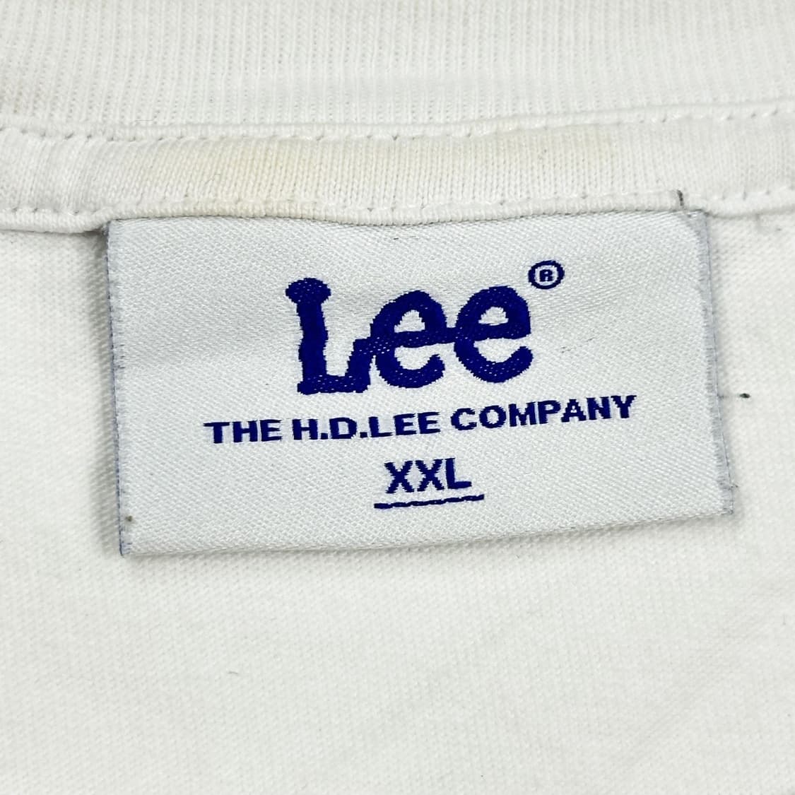 Lee (리) 이니셜 빅로고 화이트 반팔 티셔츠 (XXL) 상품이미지4