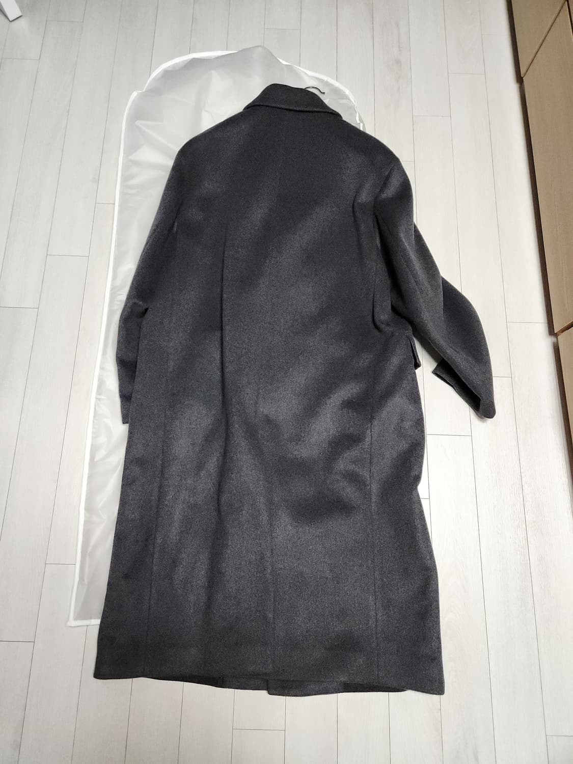 인사일런스 MTR 캐시미어 더블 코트 MELANGE GREY L 상품이미지2