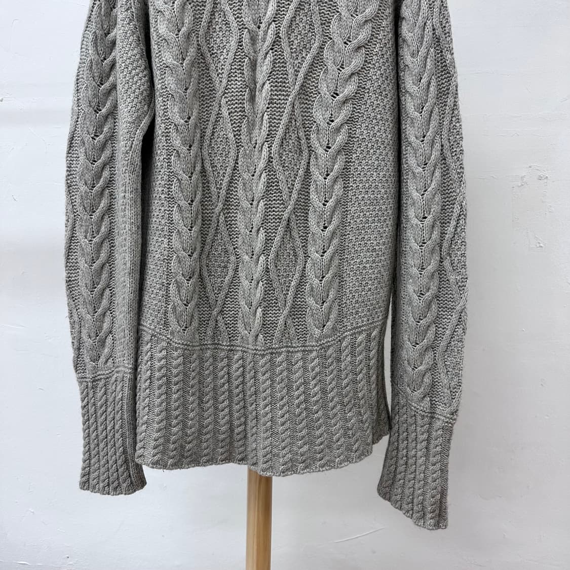 폴스미스 올드스쿨 폴라넥 케이블 니트 스웨터 XL J26 상품이미지6