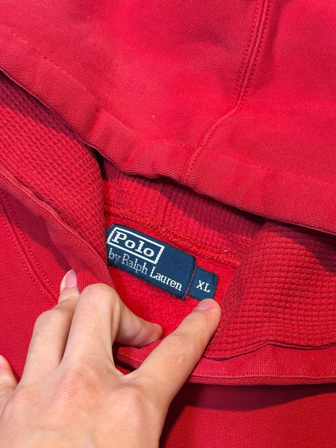 폴로 랄프로렌 빅포니 후드티 레드 상품이미지2