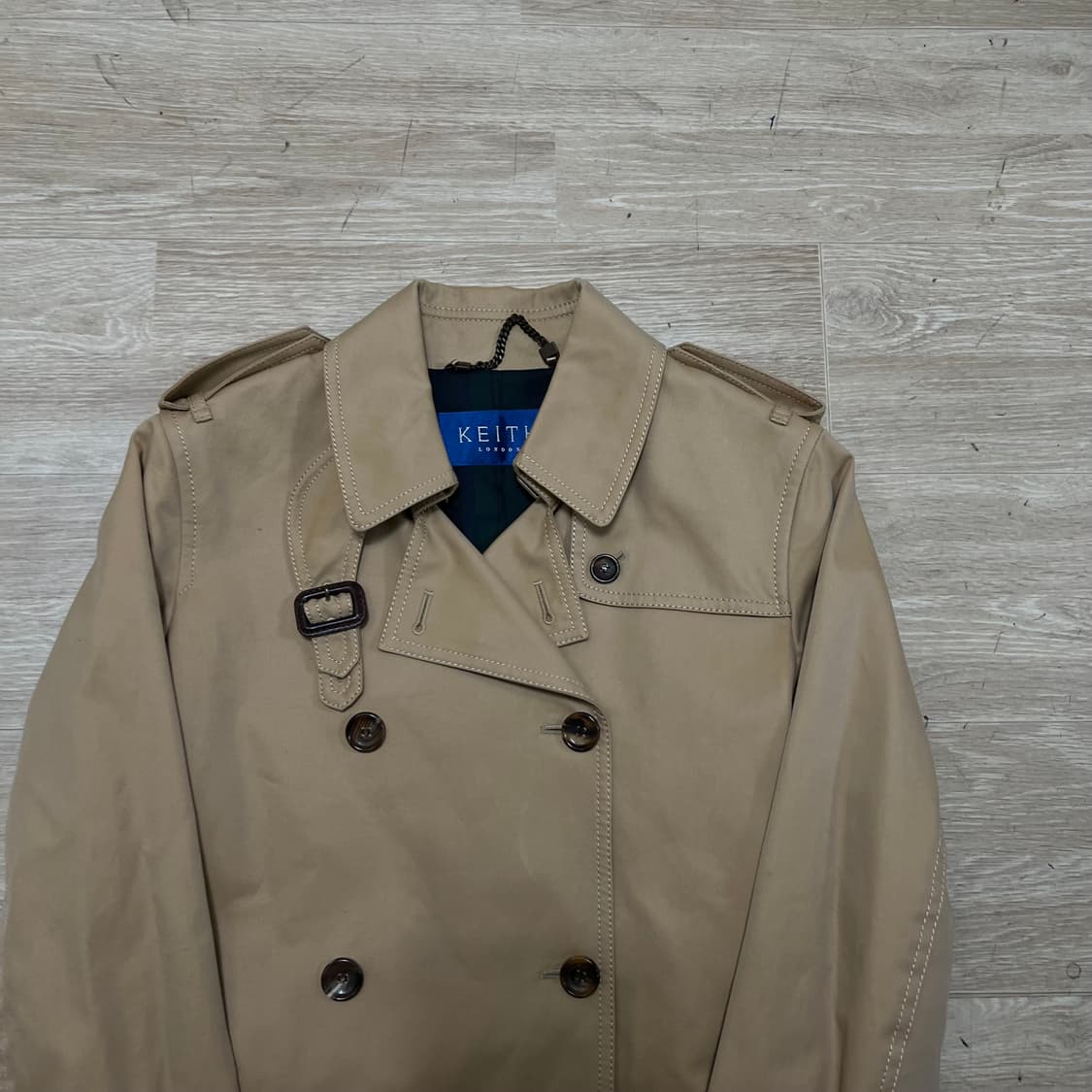 KEITH 키이스 코튼 더블 트렌치코트 [베이지] 82-88-160 상품이미지2