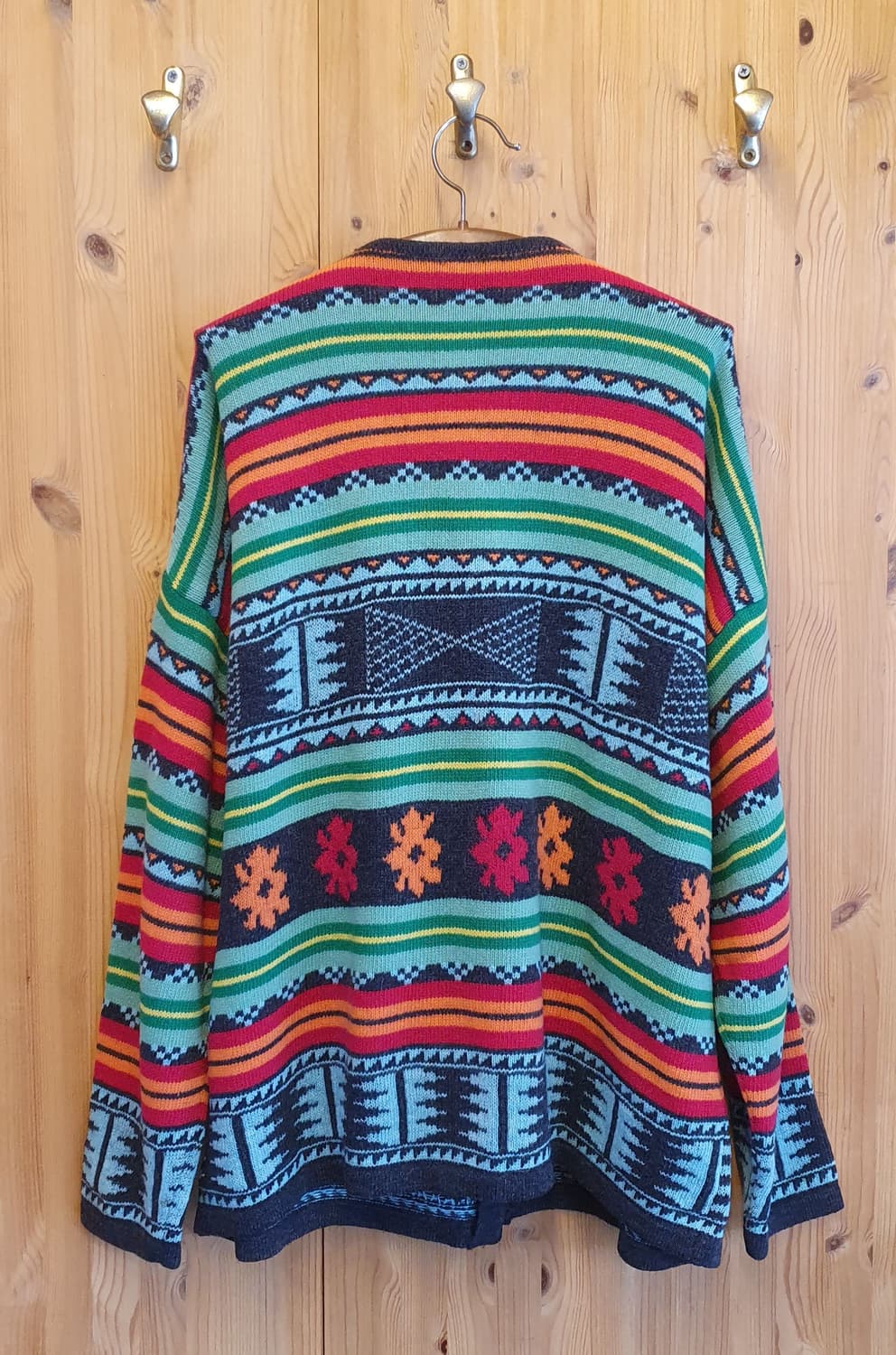 88.베네통 에스닉 박스가디건 상품이미지2