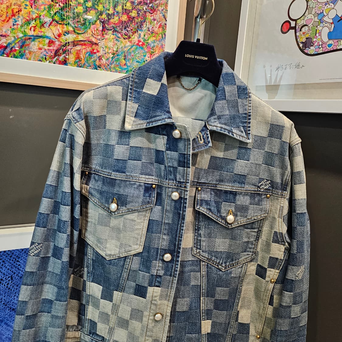 루이비통 퍼렐 다미에 신상 데님 셋업 상품이미지4