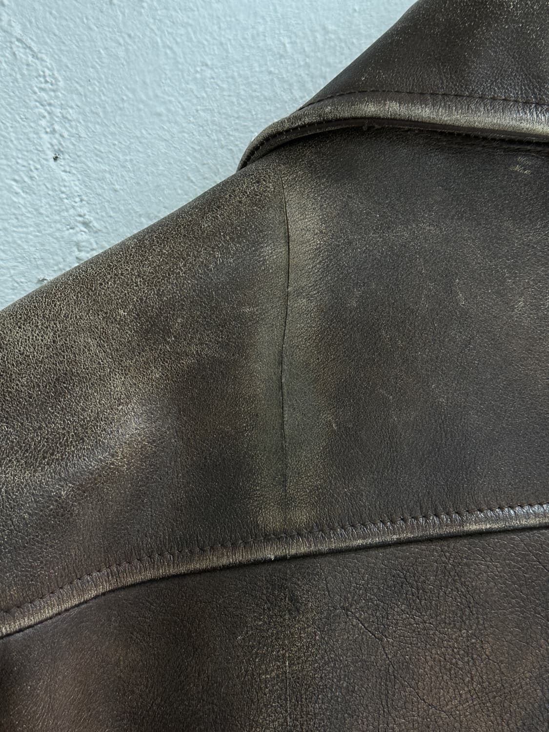 90's 빈티지 폴로 레더 카코트 폴로 블루택 레더자켓 상품이미지10