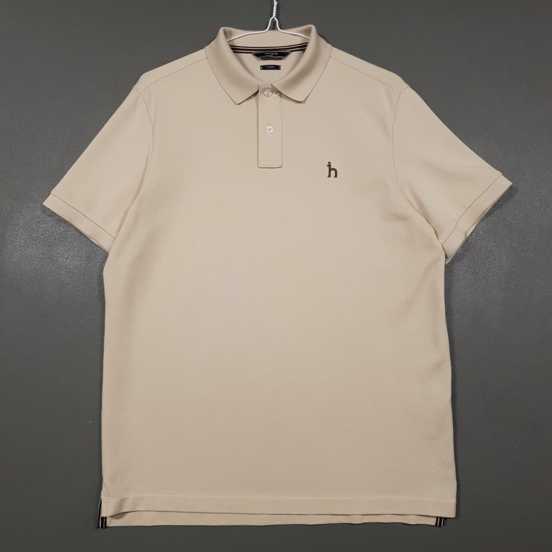 100 (L) 헤지스 신형 23ss 남성 아이코닉 반팔 카라티 폴로 셔츠 상품이미지3