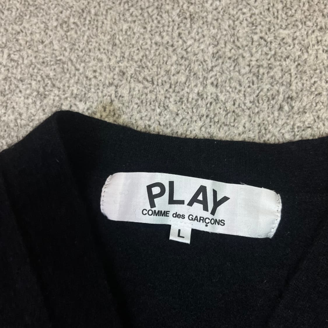 꼼데가르송 하트와펜 울 니트 가디건 상품이미지3