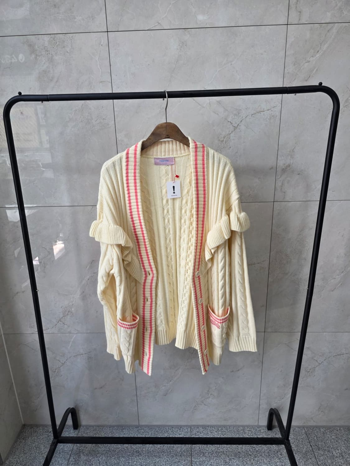 로라로라 정품 프릴니트가디건 상품이미지2