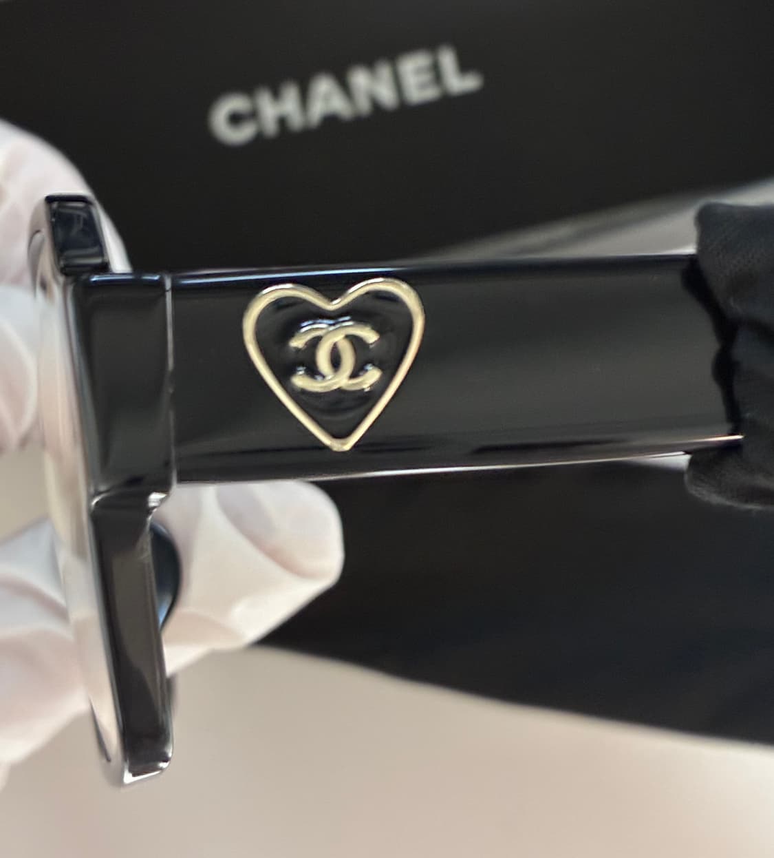 샤넬 블루 라이트 스퀘어 프레임 안경 상품이미지4