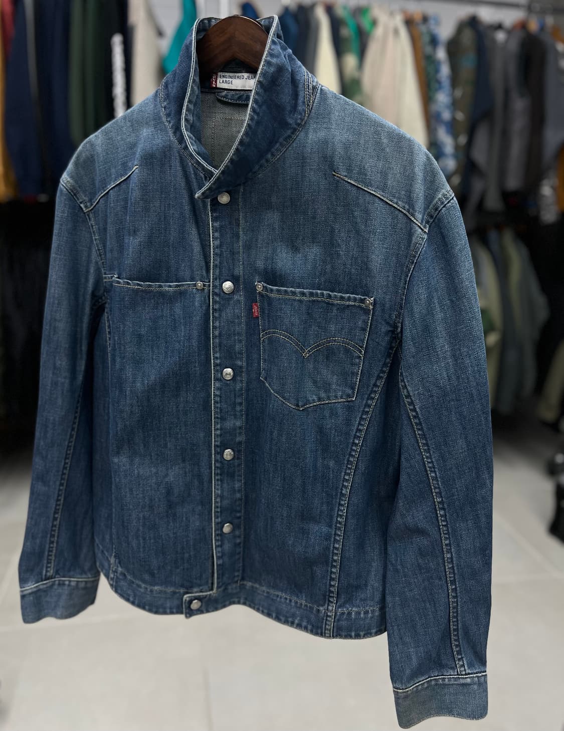 리바이스 엔진 워싱청 자켓  상품이미지3