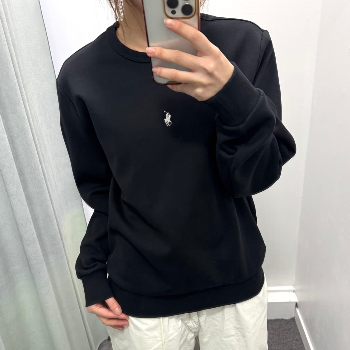폴로 블랙 스웻셔츠 상품이미지2