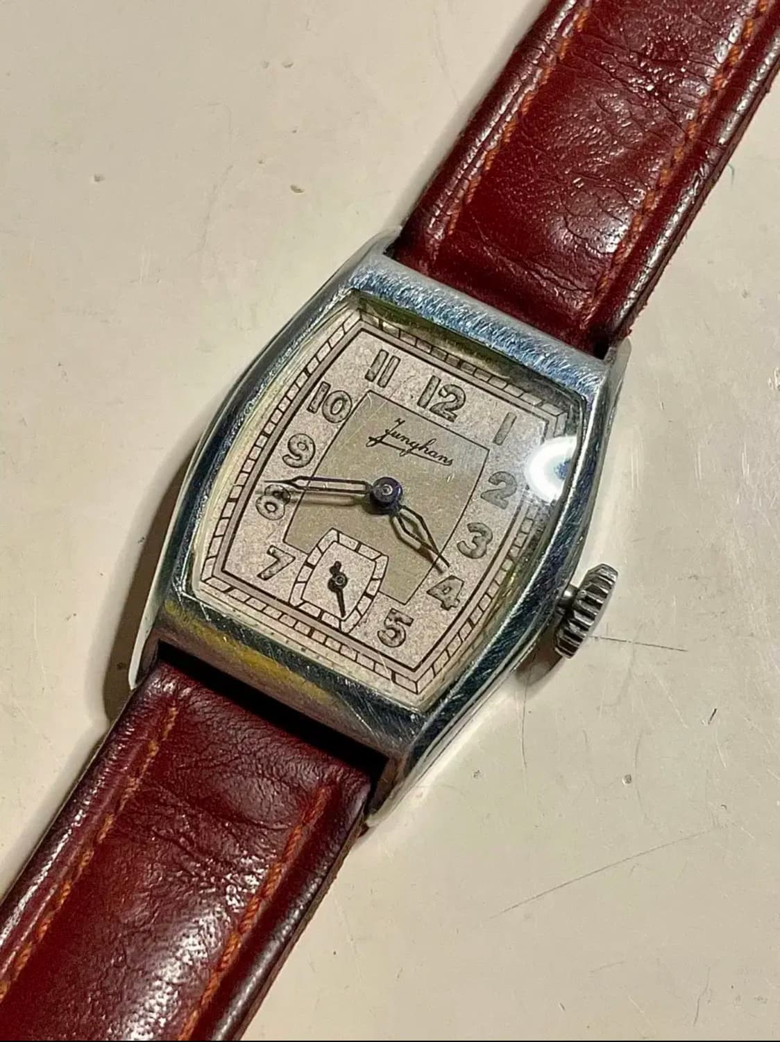1930년대 빈티지 융한스 수동 시계 JUNGHANS 독일 상품이미지1