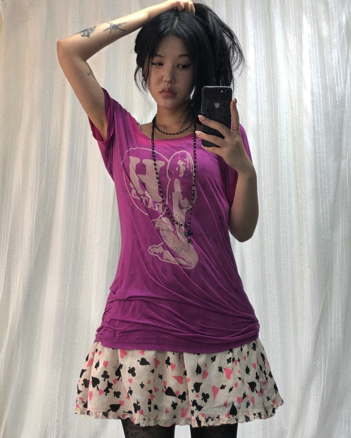 히스테릭 글래머 걸 프린팅 원피스 탑 상품이미지2