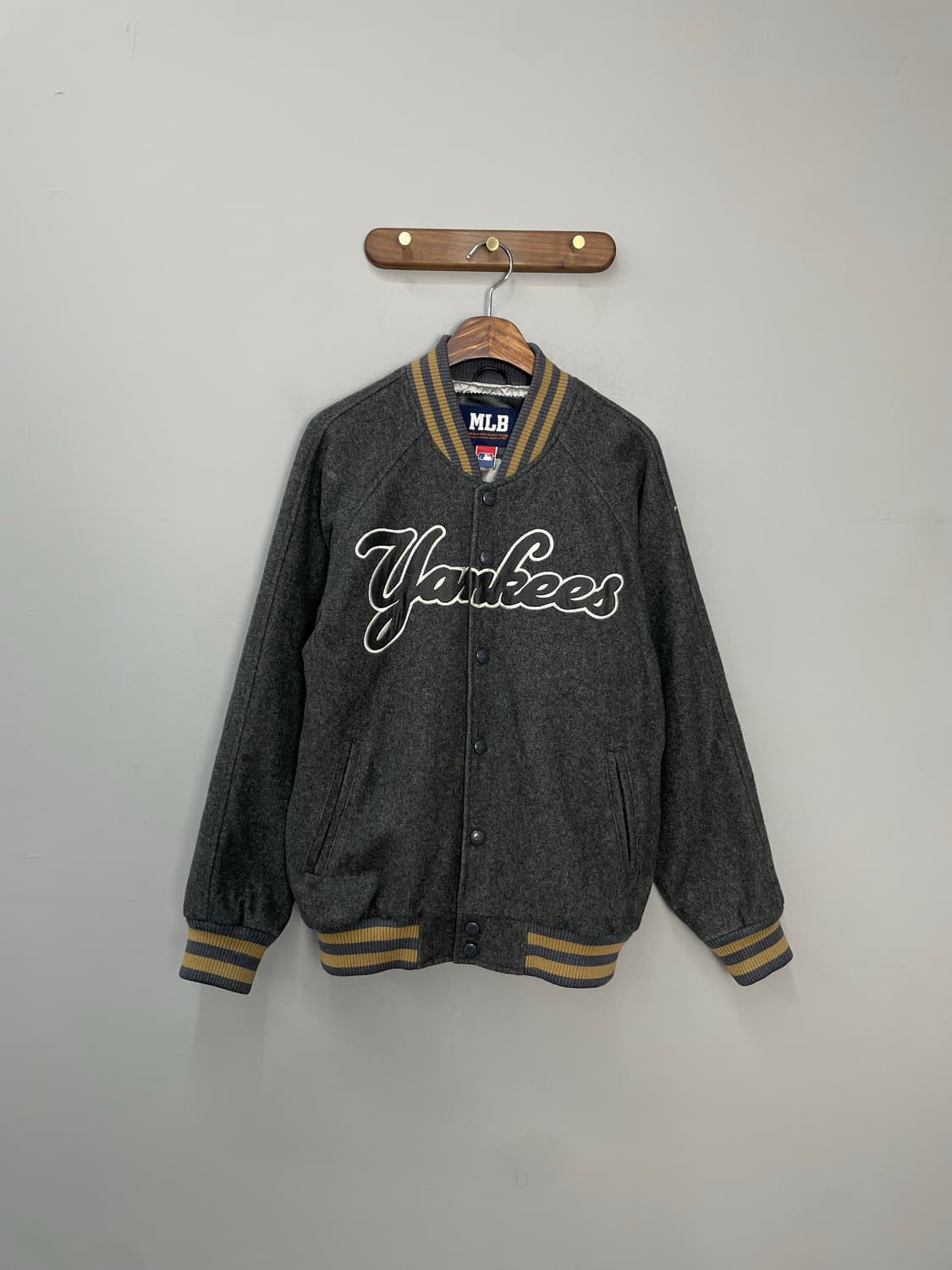 MLB 뉴욕 양키스 그레이 바시티 자켓 H1664 상품이미지2