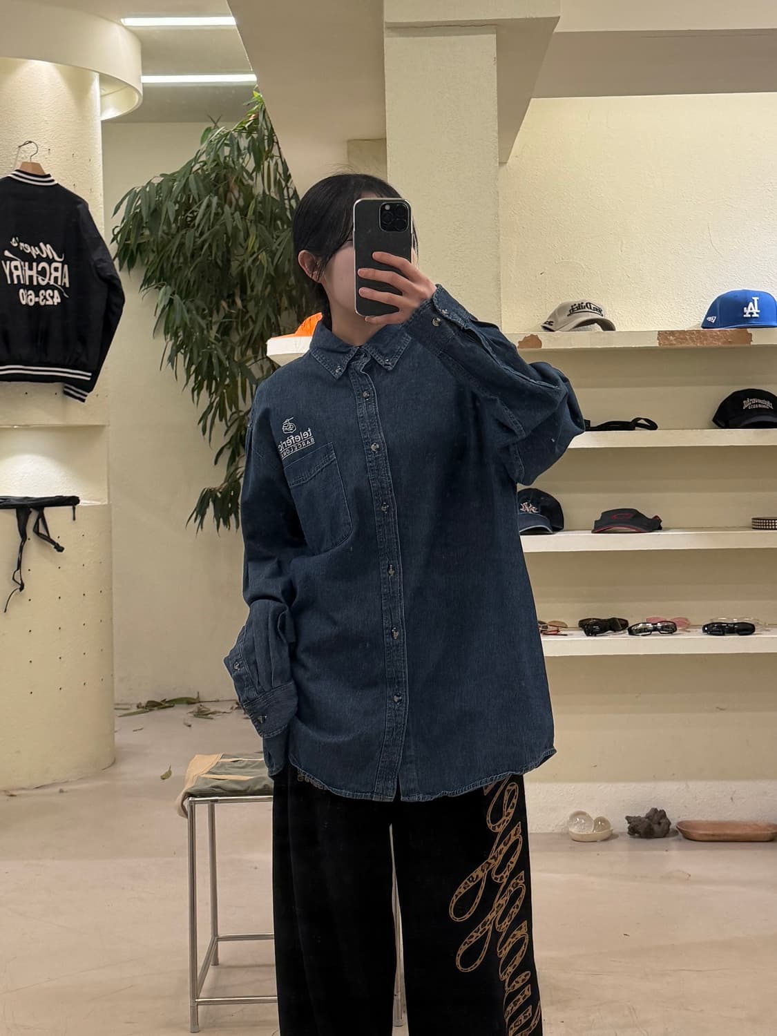 USA 오리지날 빈티지 데님 워크 셔츠 U302 상품이미지1